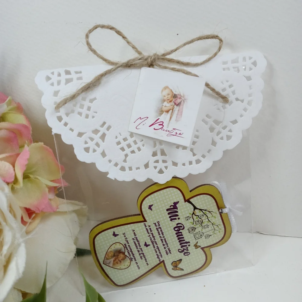 Cruz Mi Bautizo recuerdo bautismo. Cross Baptism Girl party favors. Baby shower
